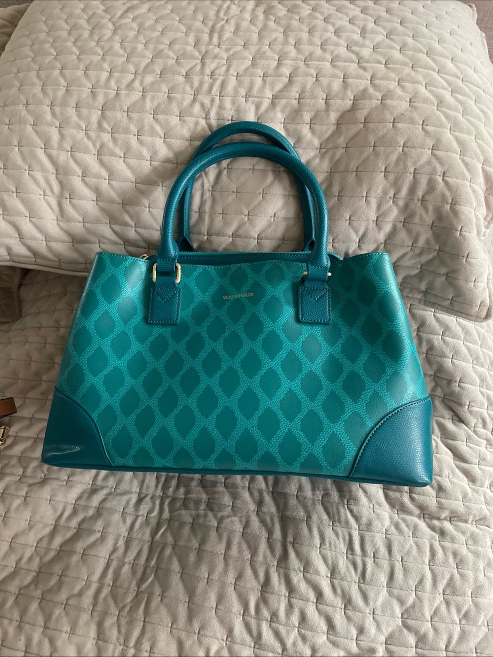 Vera Bradley Teal Patterned Satchel